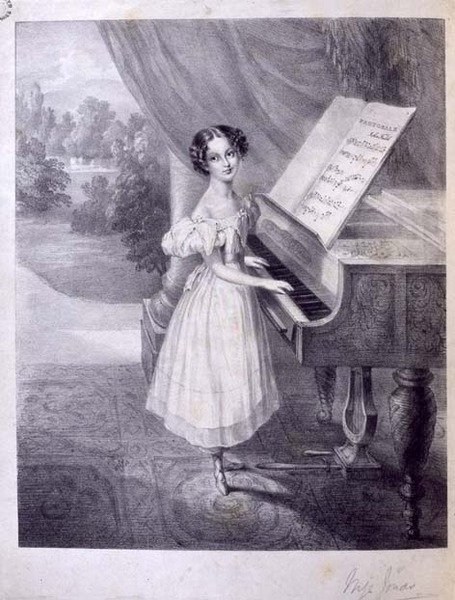 Ein Kindpianist (Miss Jonas?) spielt John Fields 