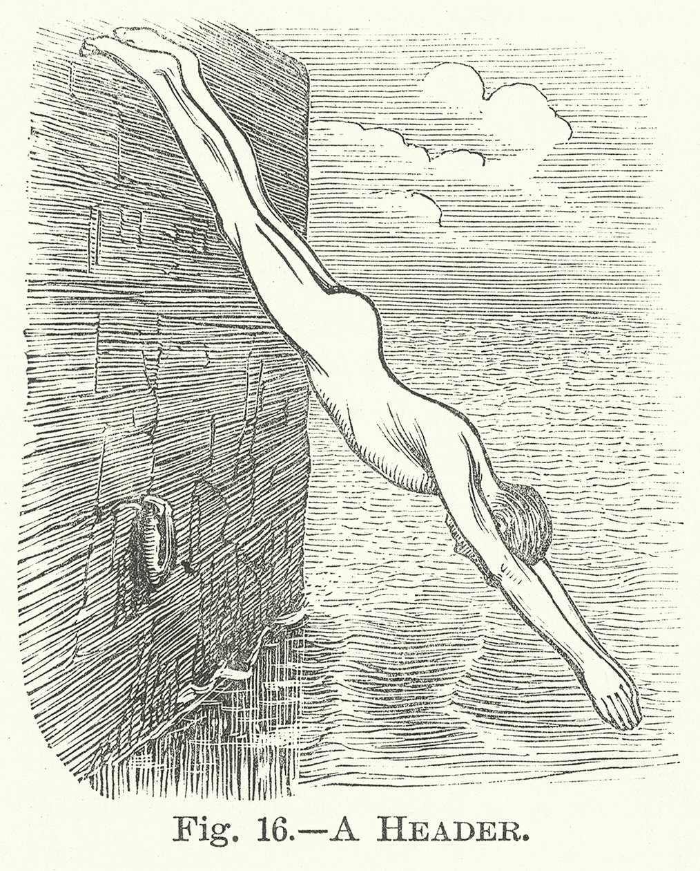 Ein Kopfball (Gravur) von English School