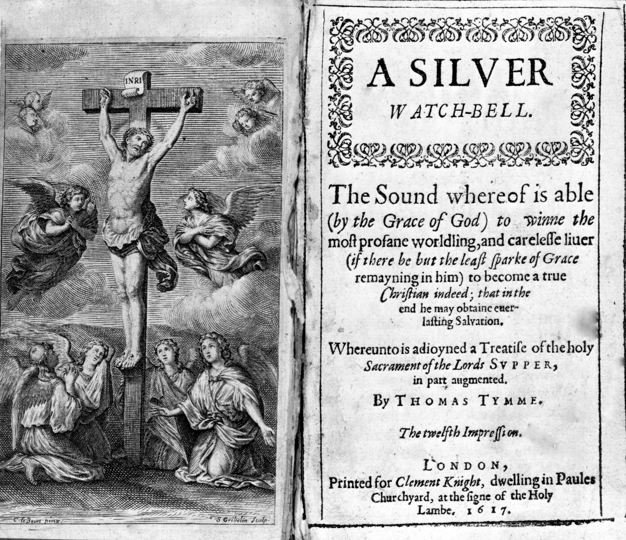 Eine Silberuhrglocke von Thomas Tymme, 1617 von English School