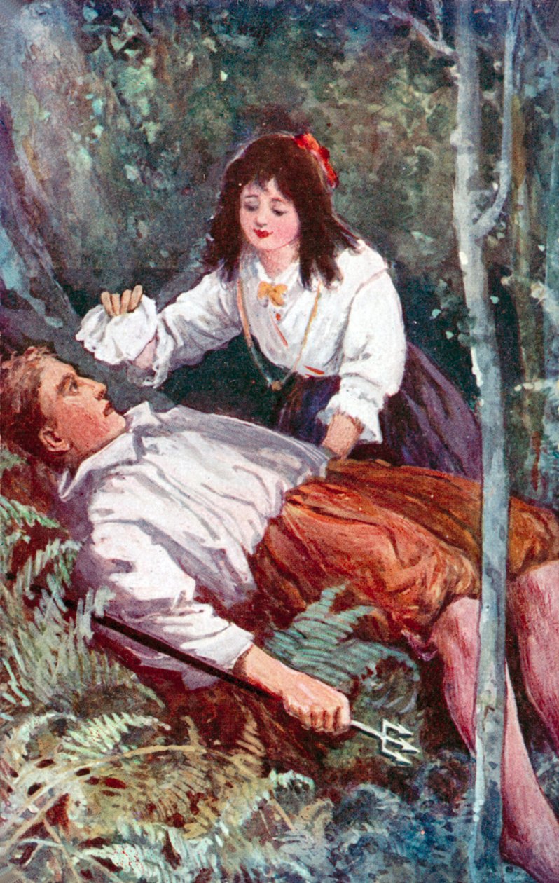 "Ein kleines Mädchen kniete an meiner Seite" von English School