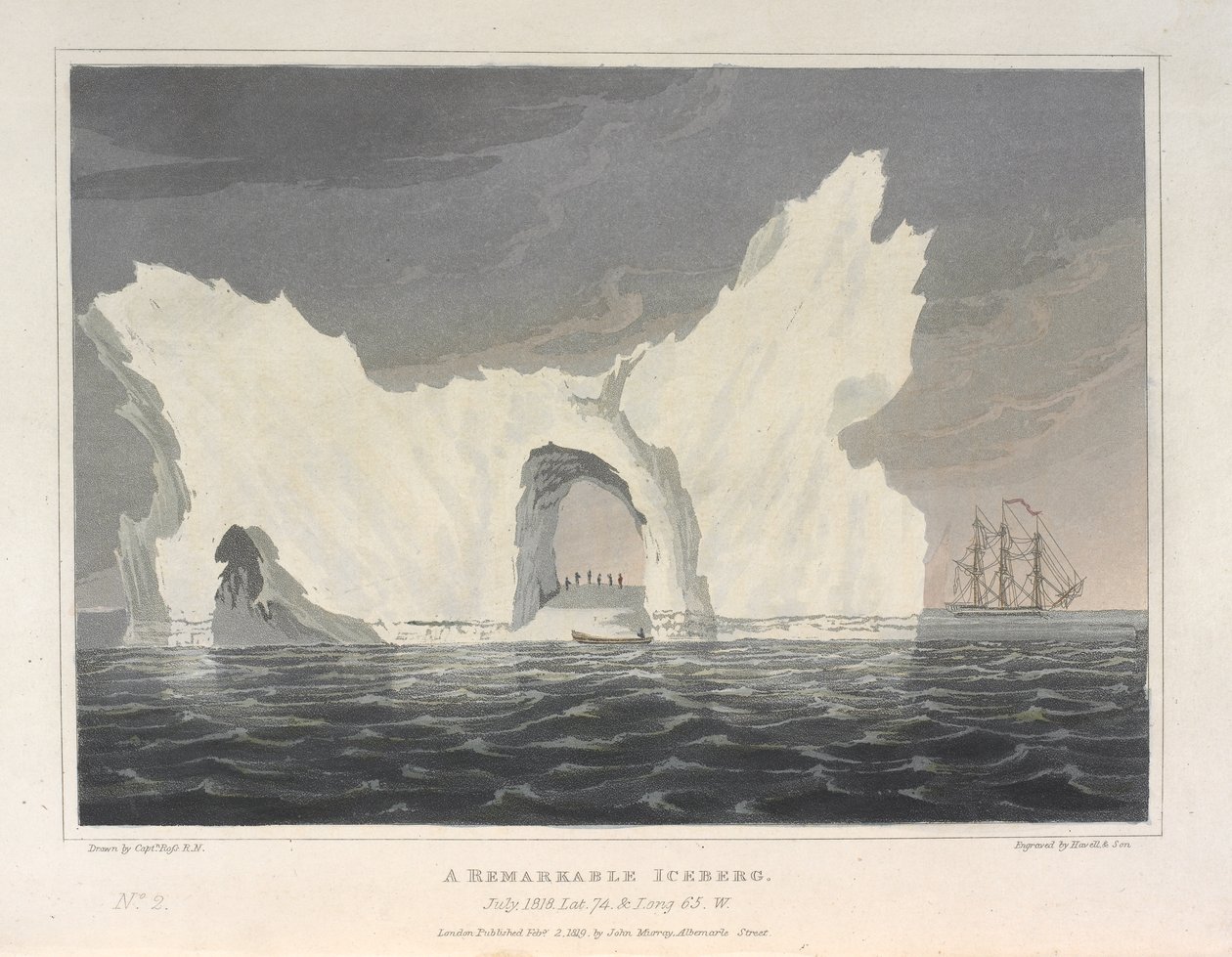 Ein bemerkenswerter Eisberg. Juli 1818. Lat.74 & Long.64.W, aus 