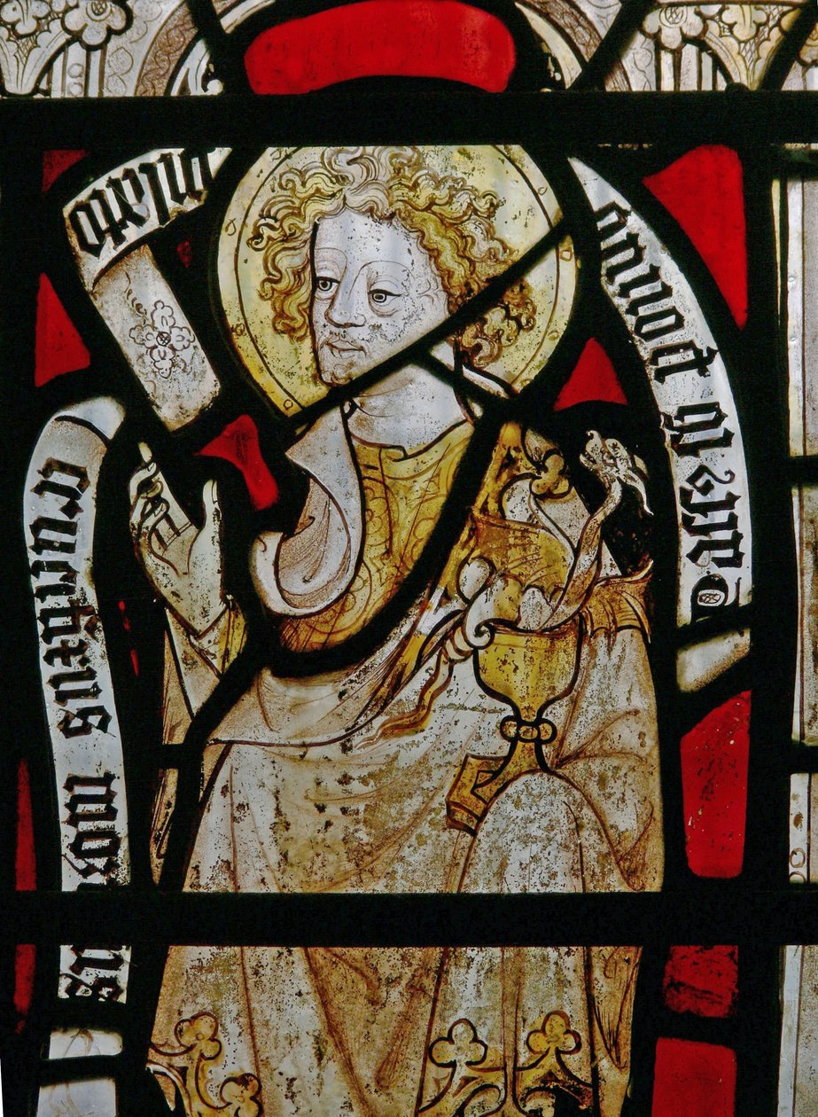 Ein Südfenster mit der Darstellung des Hl. Johannes von English School
