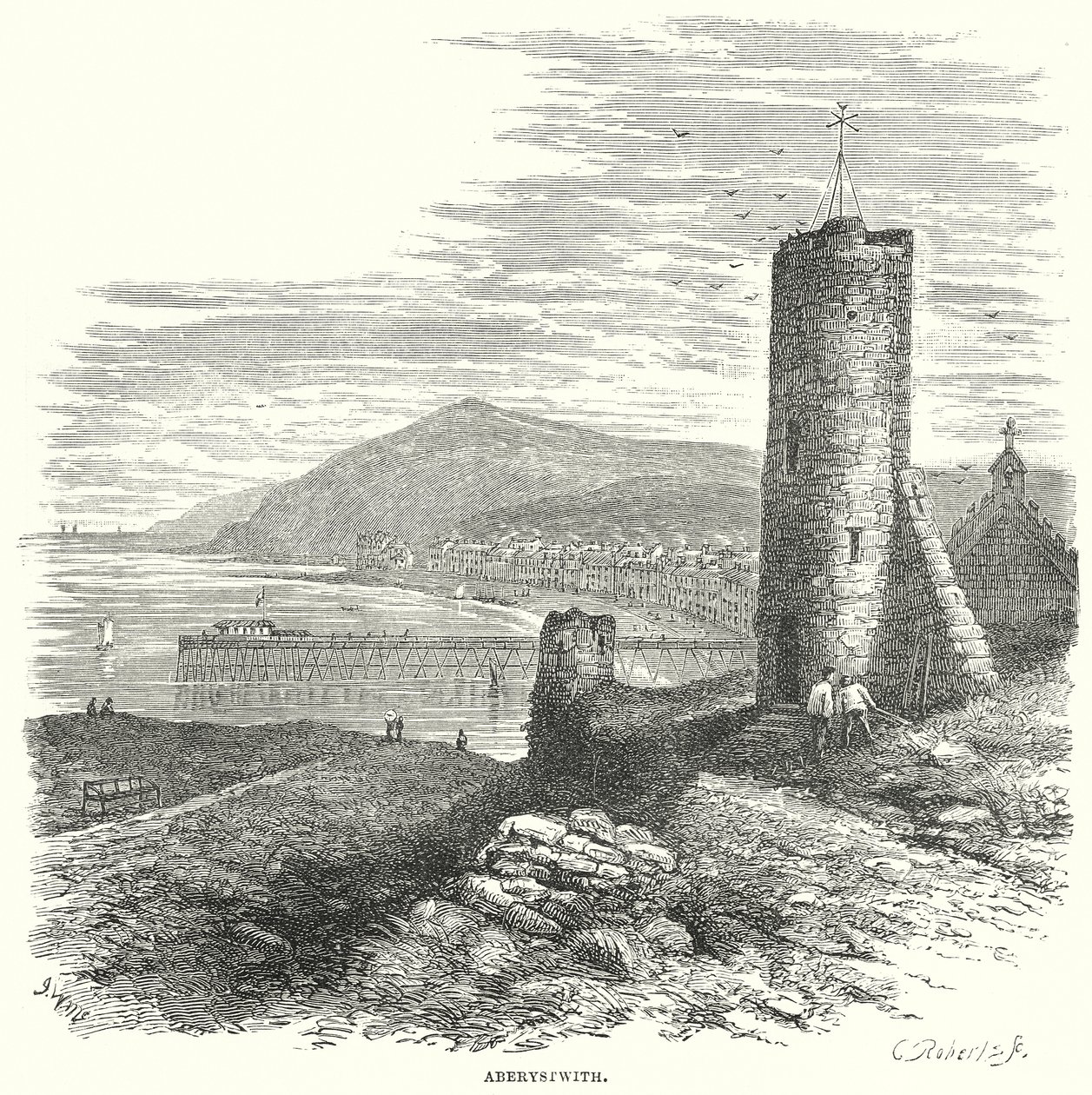 Aberystwith (Gravur) von English School