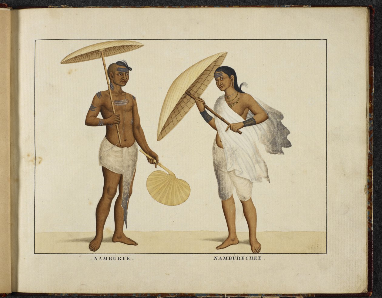 Zwei Kerala-Brahmanen, c.1828 von English School