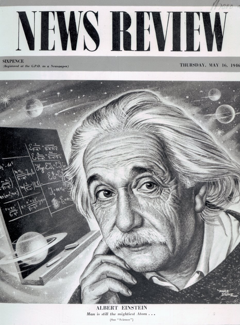 Albert Einstein auf dem Cover von 