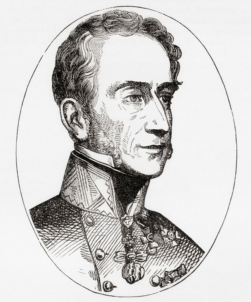 Alfred Candidus Ferdinand, Prinz von Windisch-Grätz, Feldmarschall in der österreichischen Armee, aus Ward und Locks Illustrierter Weltgeschichte, veröffentlicht ca. 1882 von English School