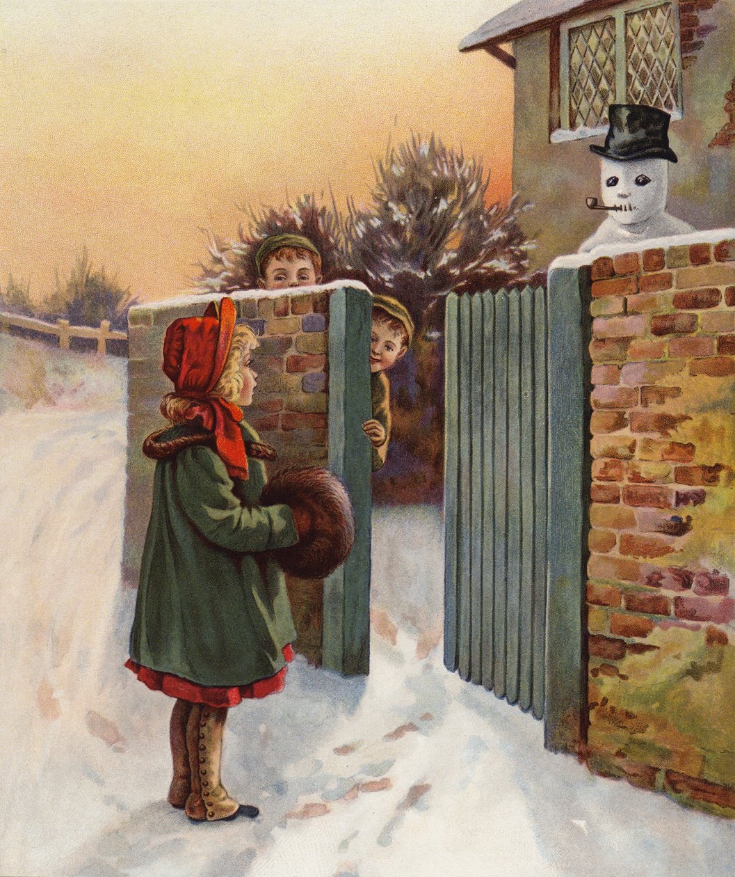 Ein einschüchternder Schneemann von English School