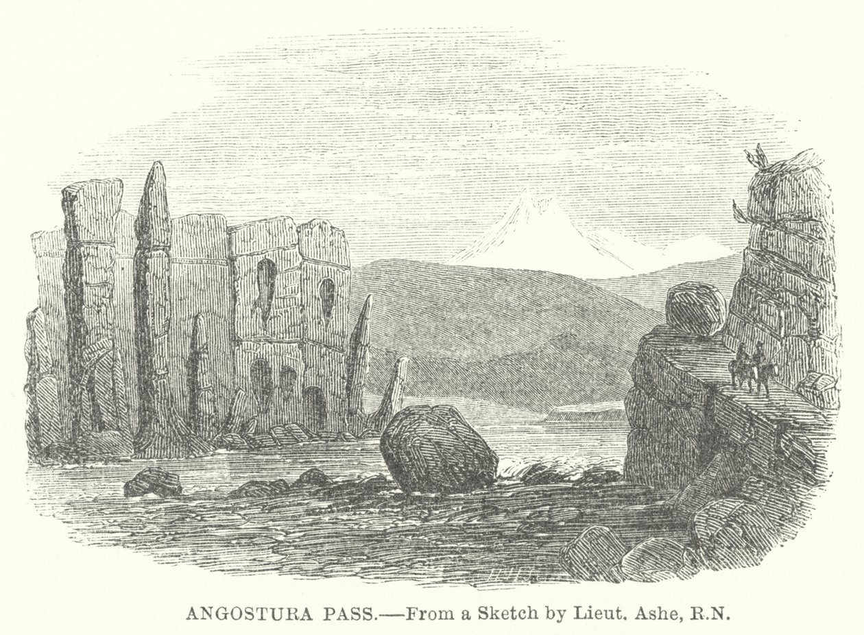 Angostura-Pass (Gravur) von English School