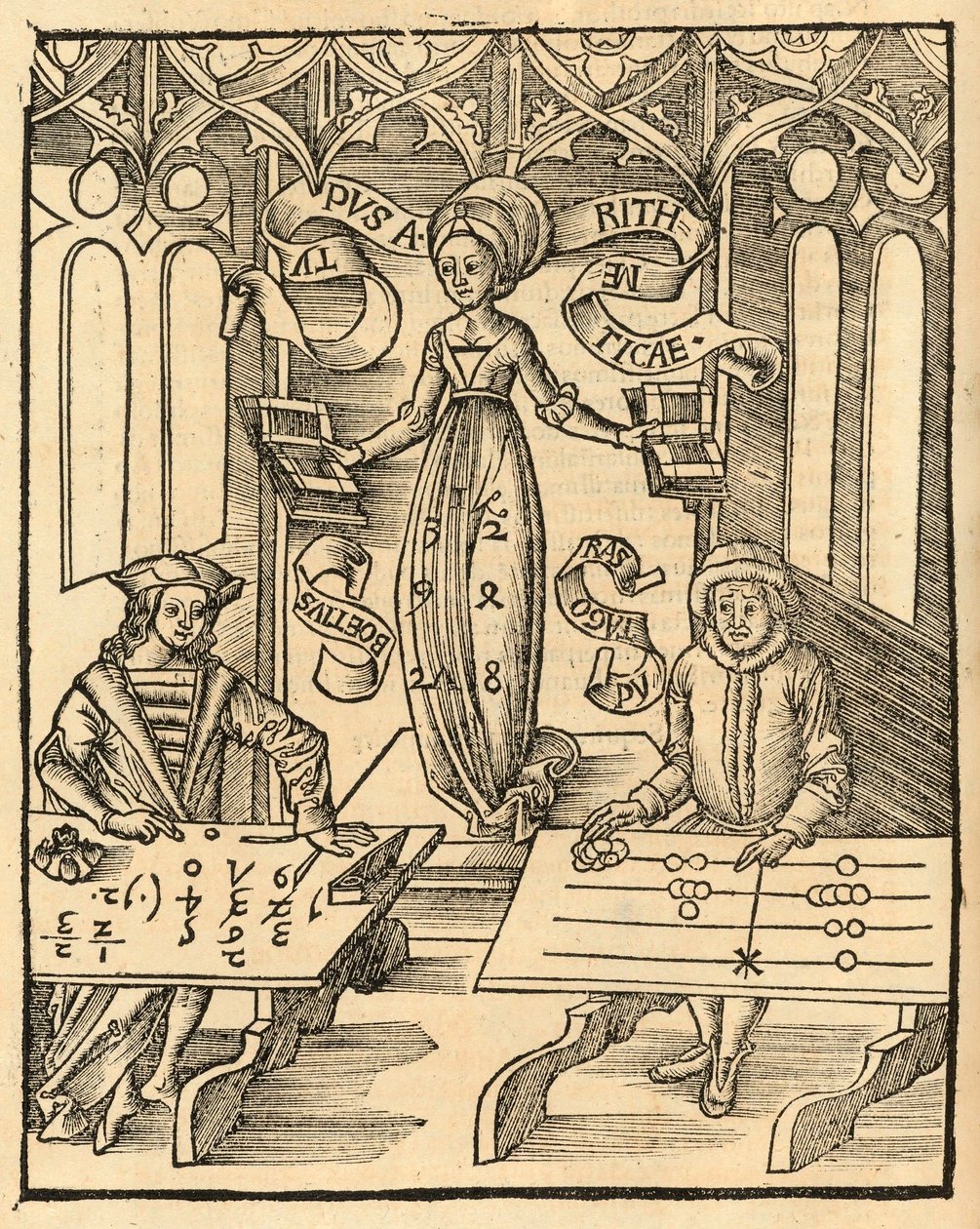 Arithmetica aus der Margarita Philosophica von Gregor Reisch von English School