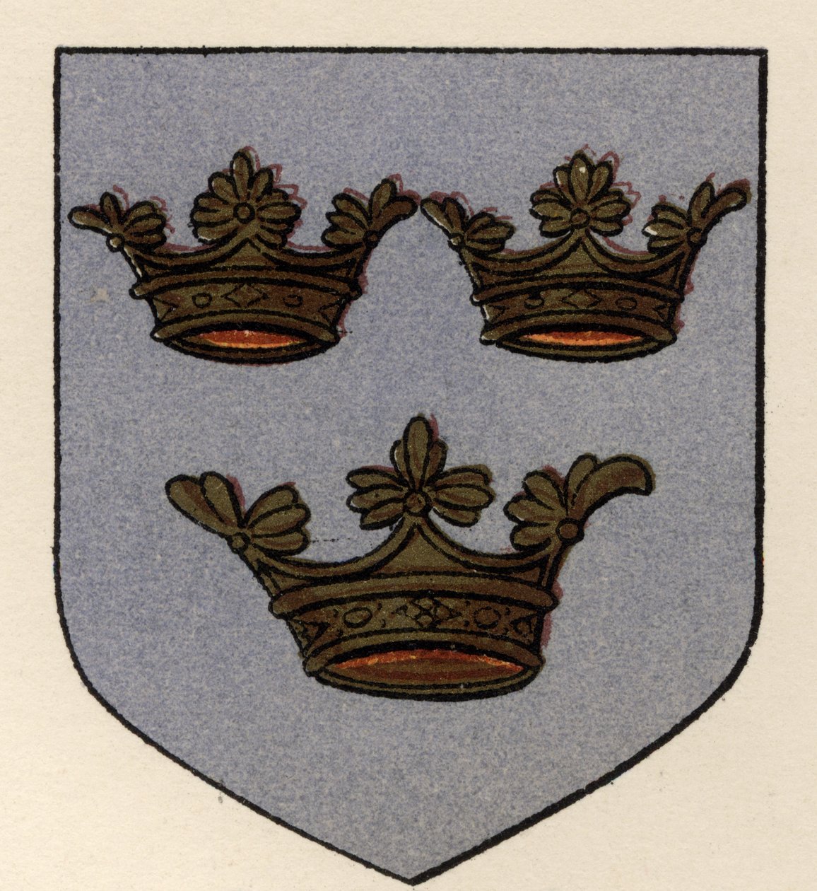 Wappen der Grand Lodge of All England, ca. 1725, aus The History of Freemasonry, Band II, veröffentlicht von Thomas C. Jack, London, 1883 von English School