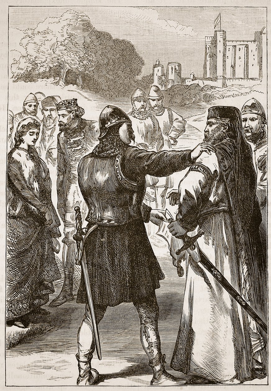 Verhaftung des Herzogs von Gloucester, Illustration aus Cassells Illustrierter Geschichte Englands von English School