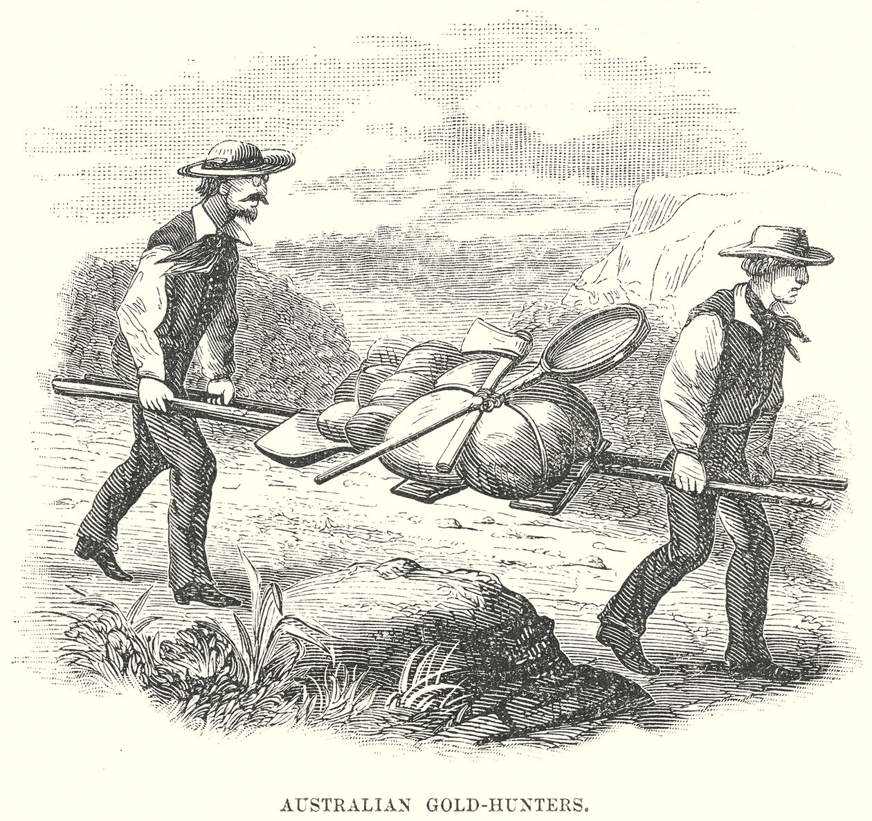 Australische Goldsucher von English School