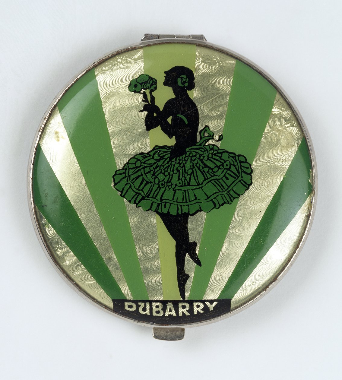 Ballerina Puderdose, hergestellt von Dubarry, 1920-30 von English School