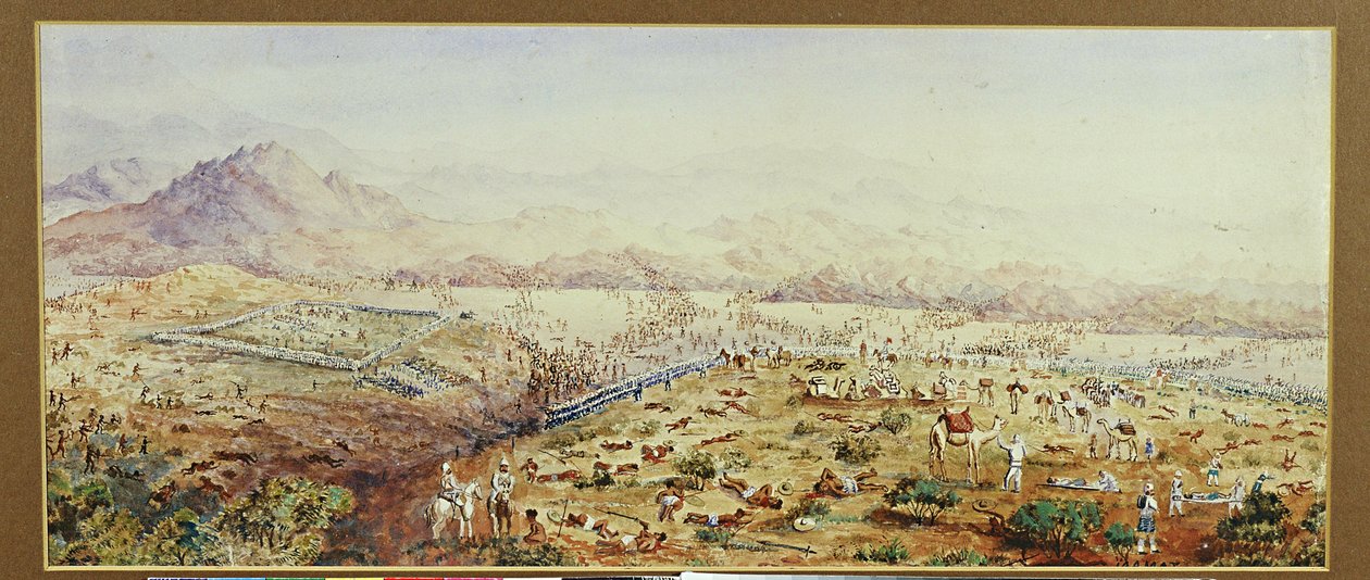 Schlacht von Tamai, Sudan 1884 von English School