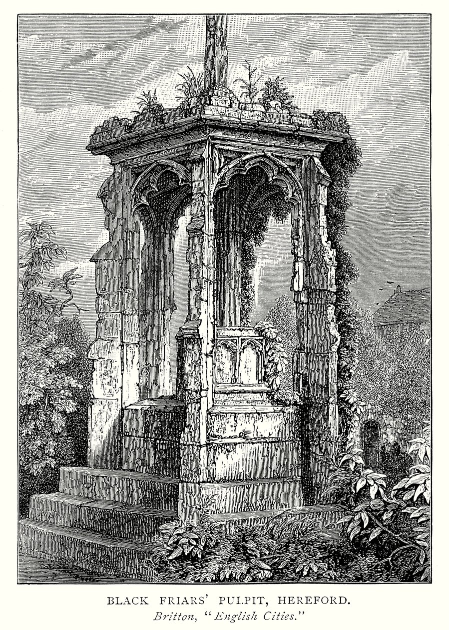 Kanzel der Schwarzen Mönche, Hereford von English School