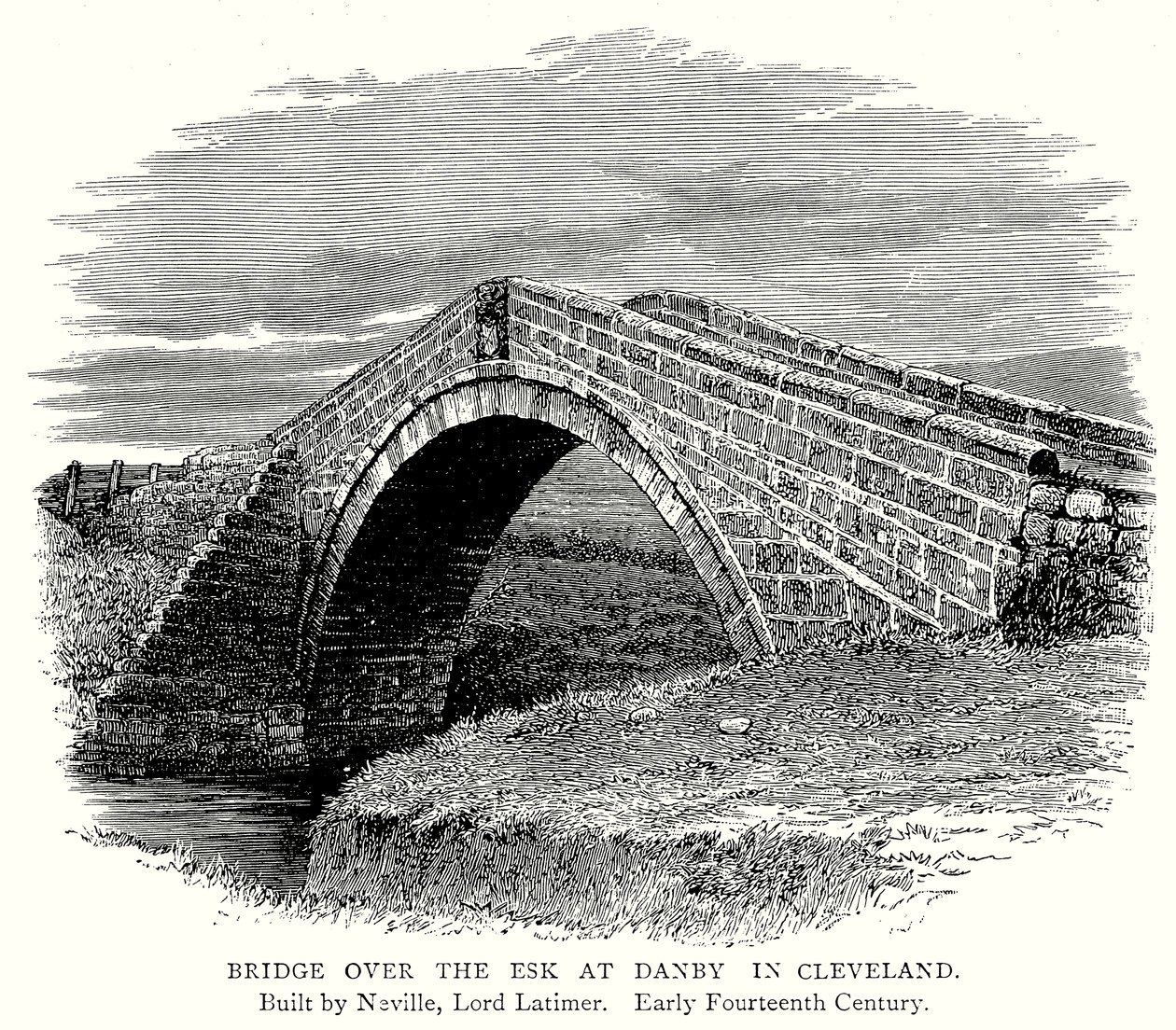 Brücke über den Esk bei Danby in Cleveland von English School