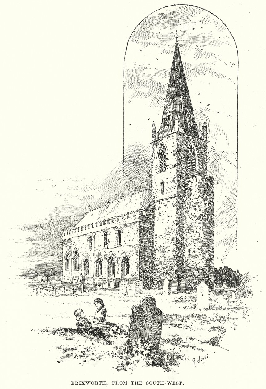Brixworth, von Südwesten von English School
