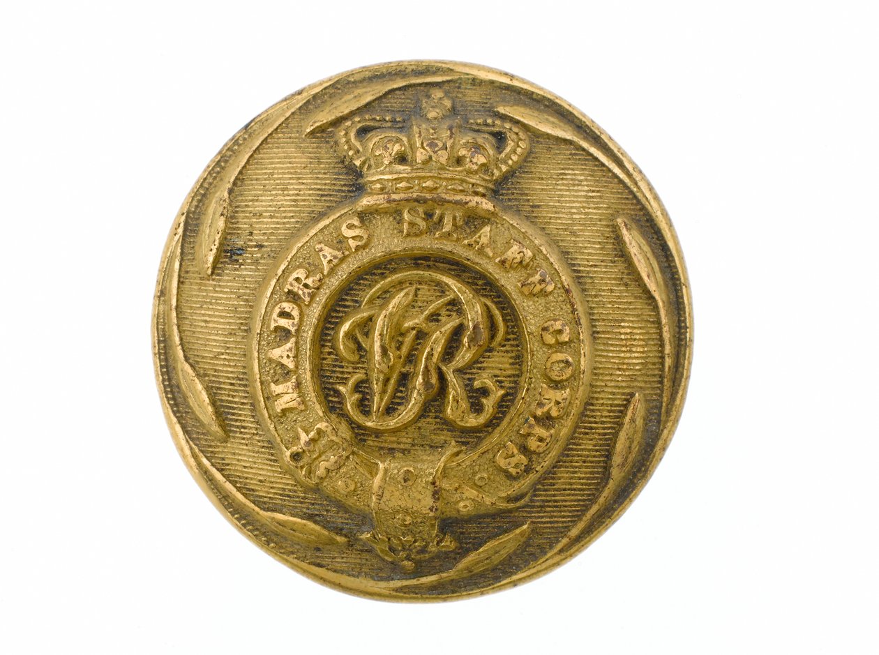 Knopf, Madras Staff Corps, 1861-1876 von English School
