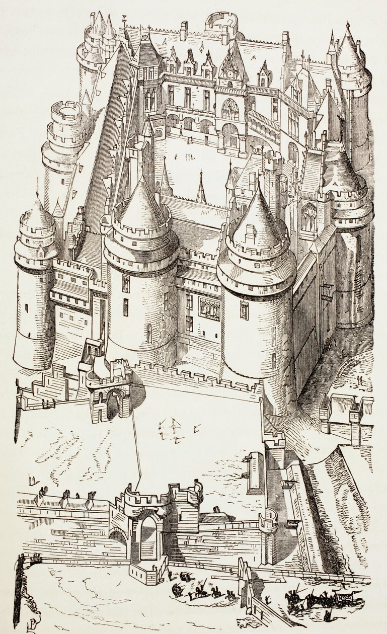 Schloss Pierrefonds, Frankreich, ca. 1880 von English School
