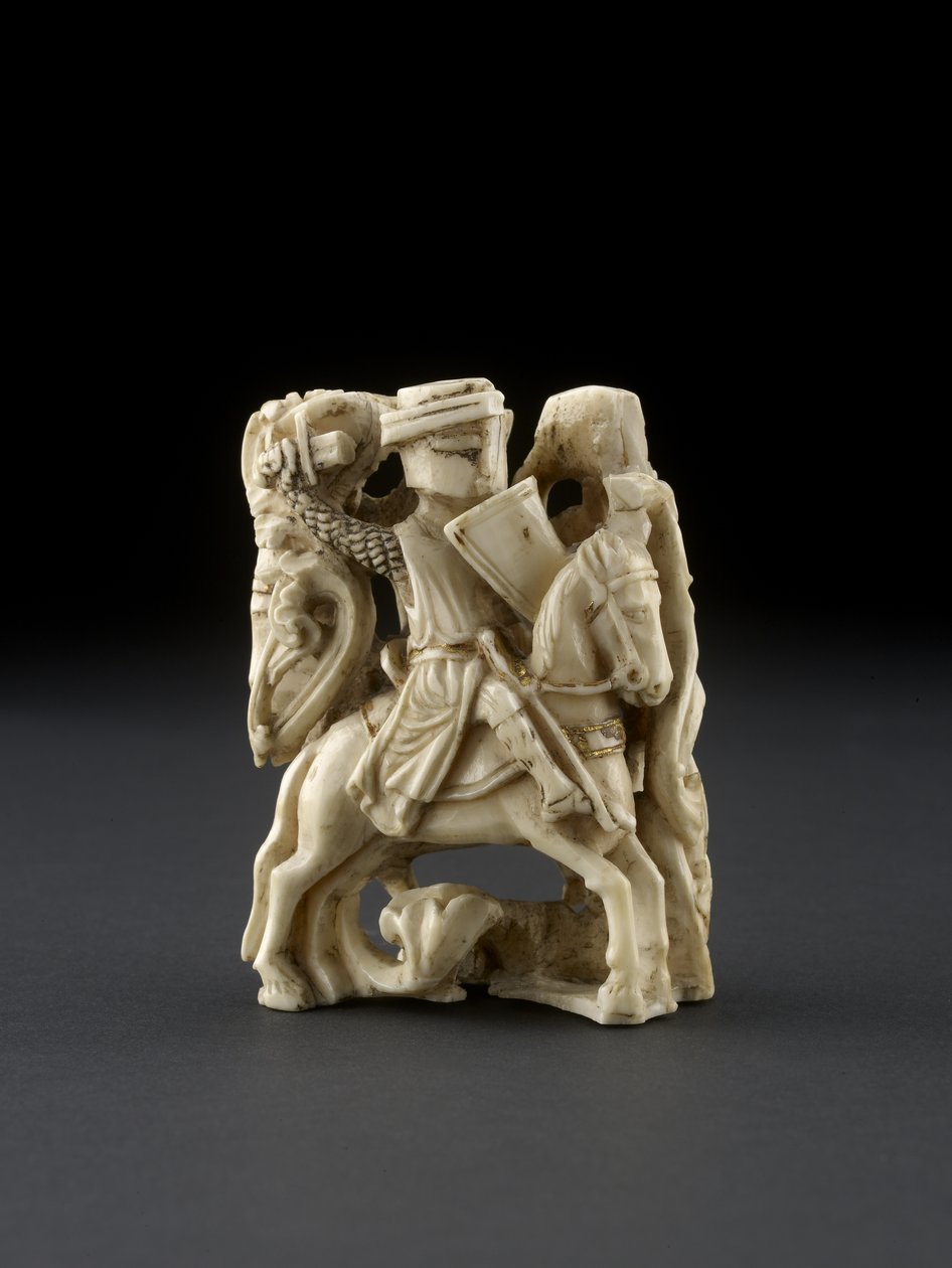 Schachfigur, möglicherweise 13. Jahrhundert von English School