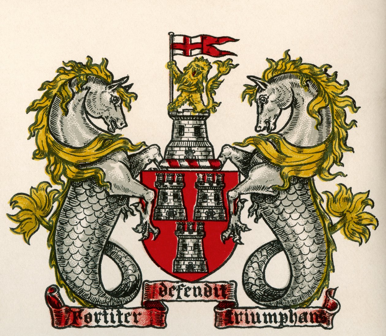 Wappen, Newcastle-upon-Tyne, England von English School