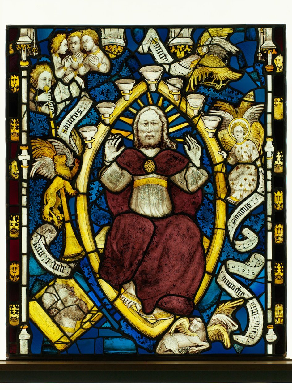 Erhaltenes Panel aus dem Großen Ostfenster der York Minster: 