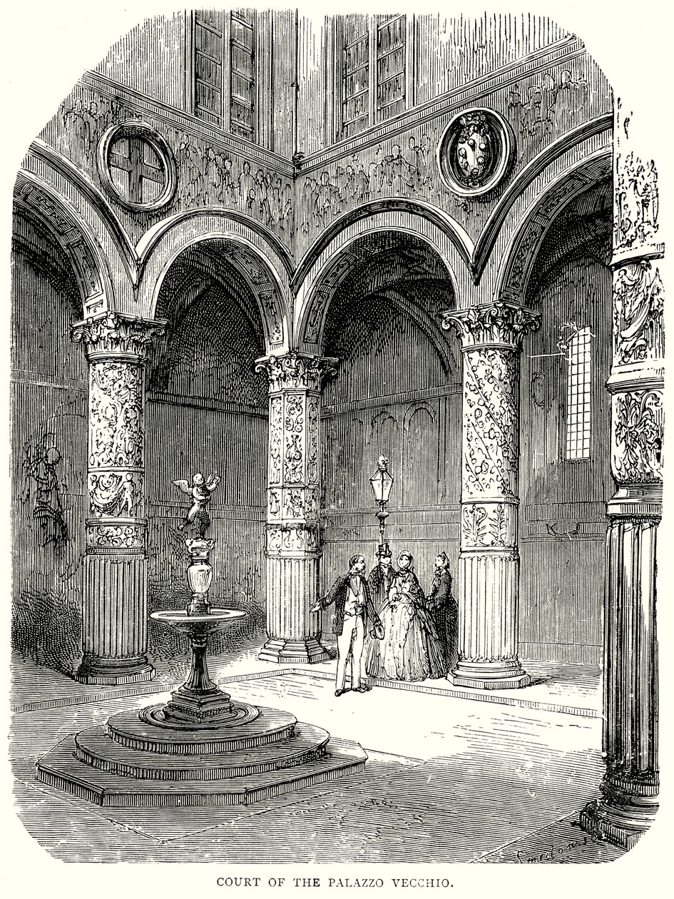 Hof des Palazzo Vecchio von English School