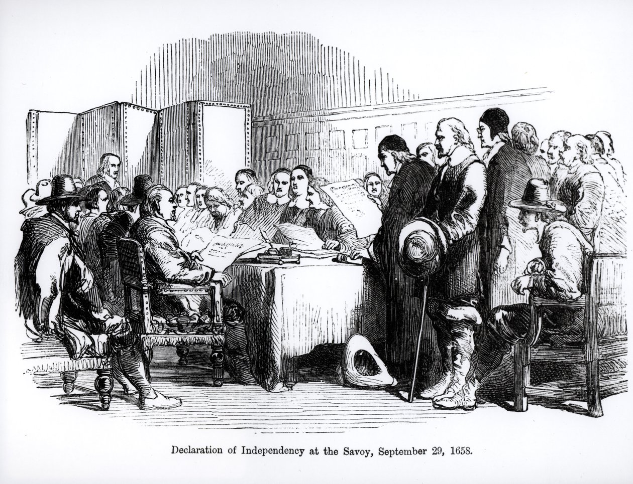 Erklärung der Unabhängigkeit im Savoy, 29. September 1658 von English School