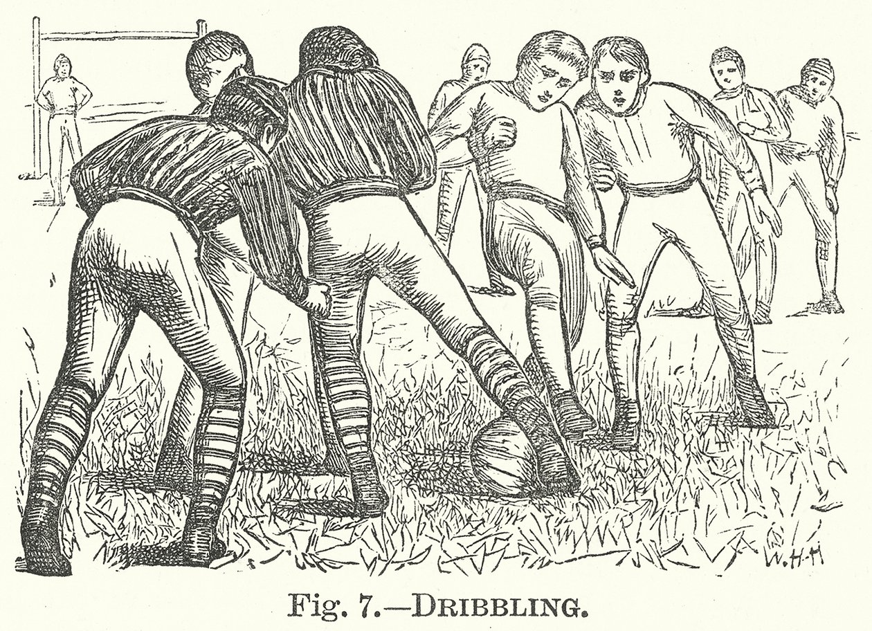 Dribbeln (Gravur) von English School