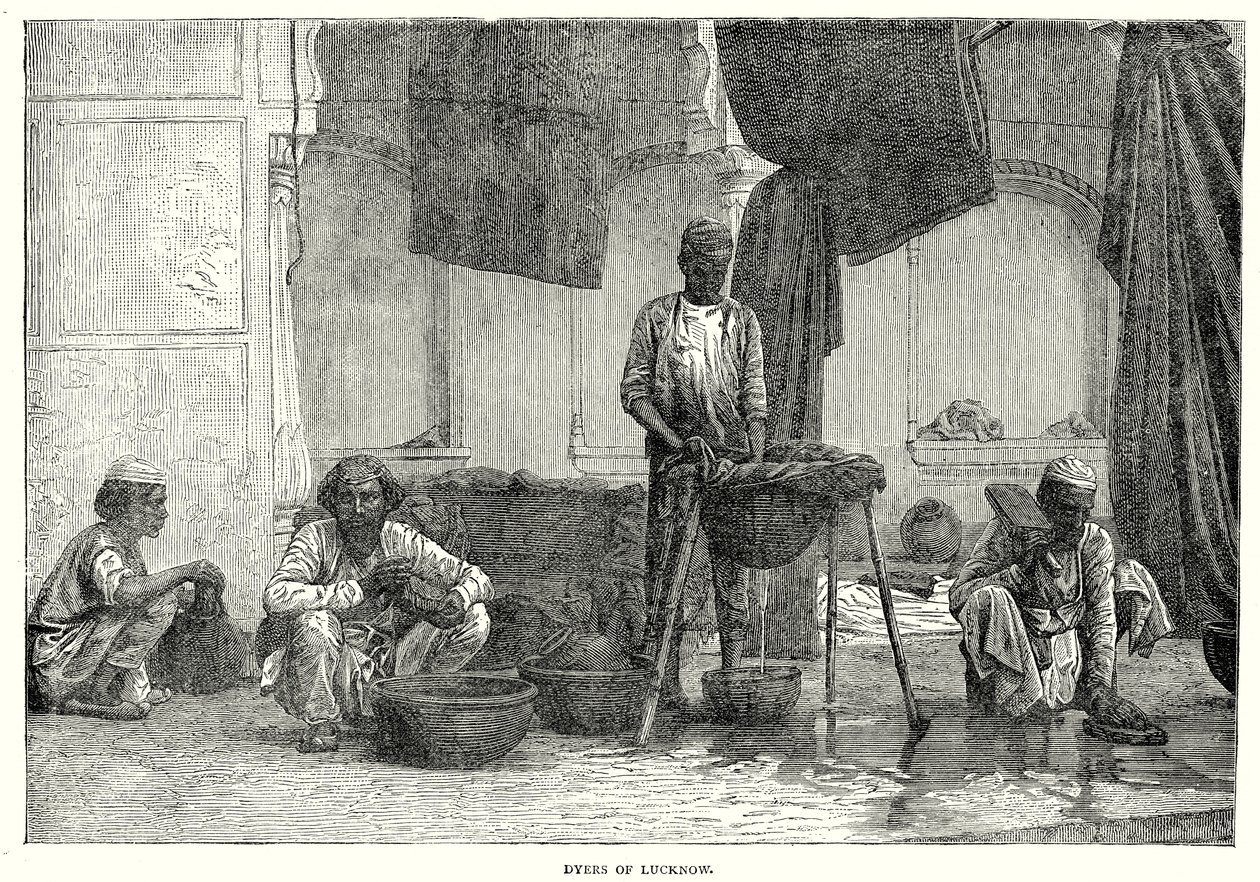 Färber von Lucknow (Gravur) von English School