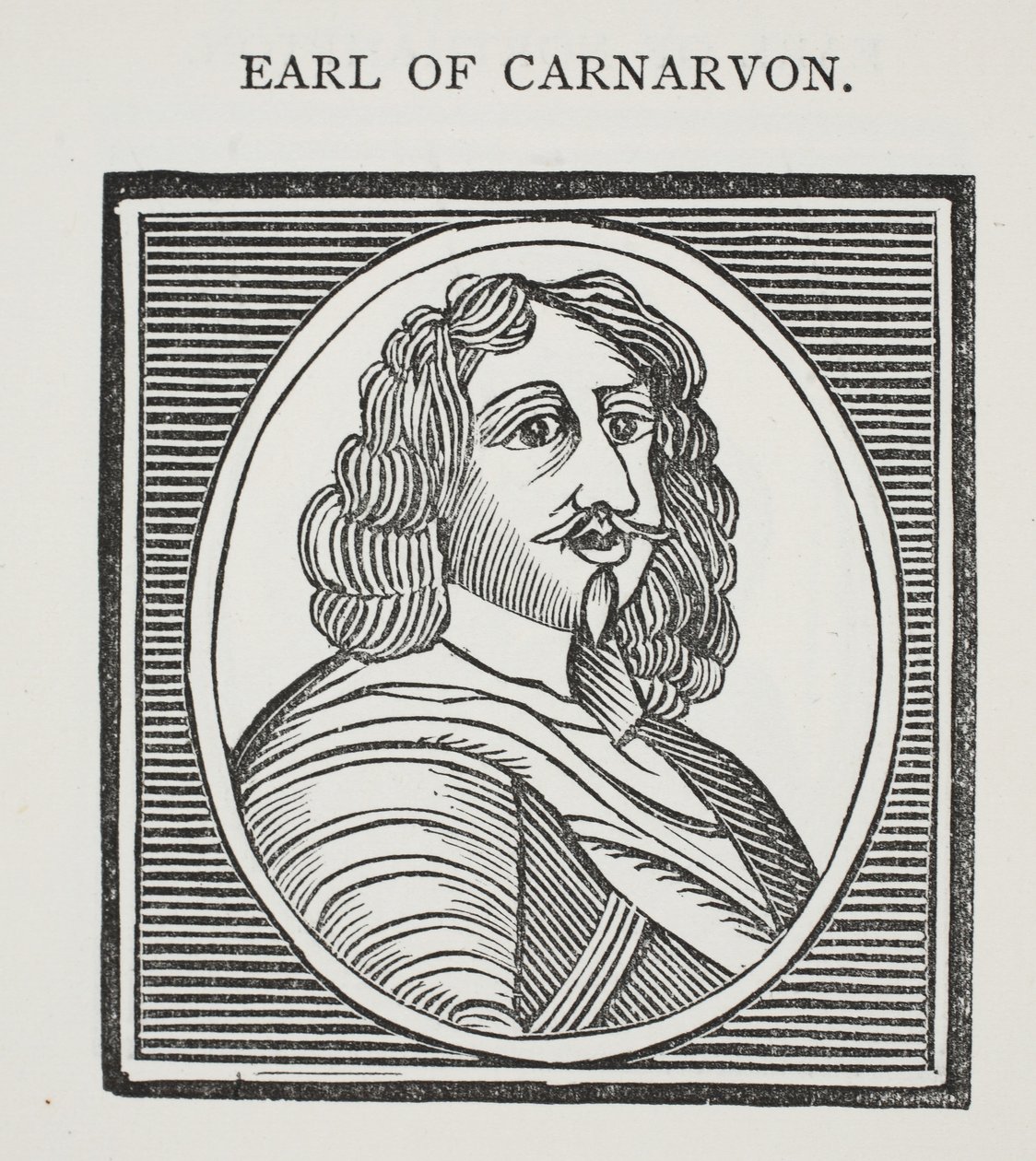 Earl of Carnarvon, Illustration aus Chap-books des achtzehnten Jahrhunderts von John Ashton, veröffentlicht 1882 von English School