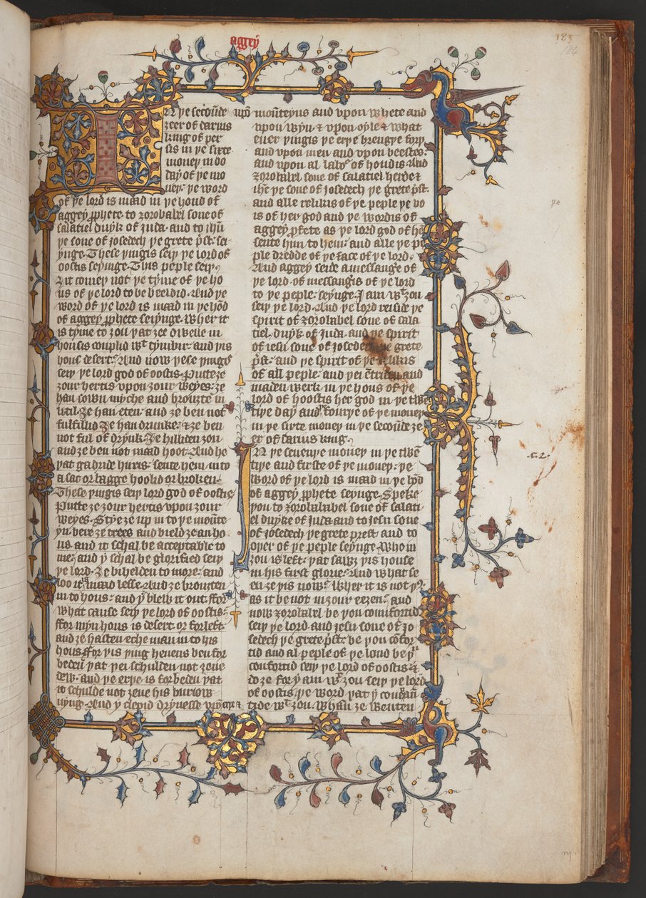 Egerton 617, Wycliff-Bibel, vor 1397 von English School
