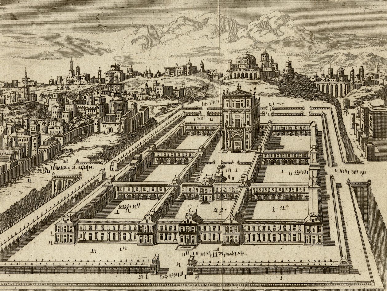 Erhebung des Tempels von Jerusalem, wie von Herodes gebaut von English School