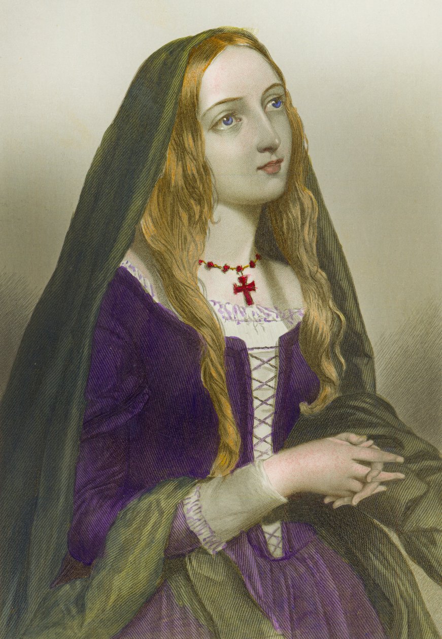 Elizabeth Woodville, Königin von Eduard IV., König von England, gedruckt von Henry G. Bohn, 1856 von English School