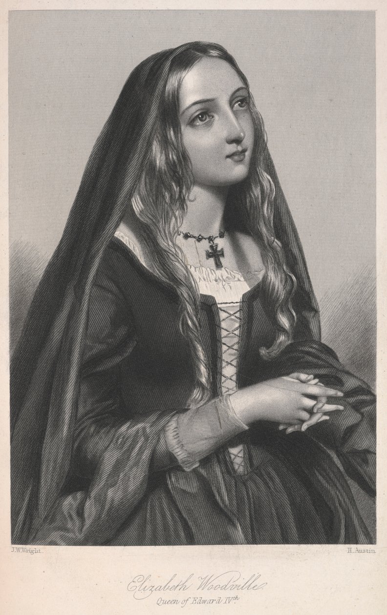 Elizabeth Woodville, Königin von Edward IV., Illustration aus 