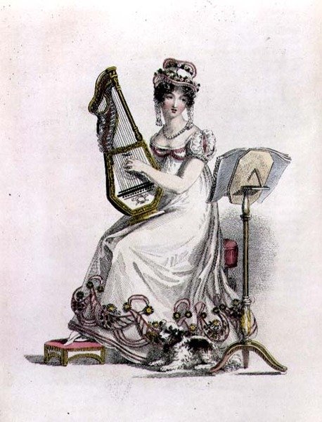 Abend-/Opernkleid, Modeplatte aus Ackermann