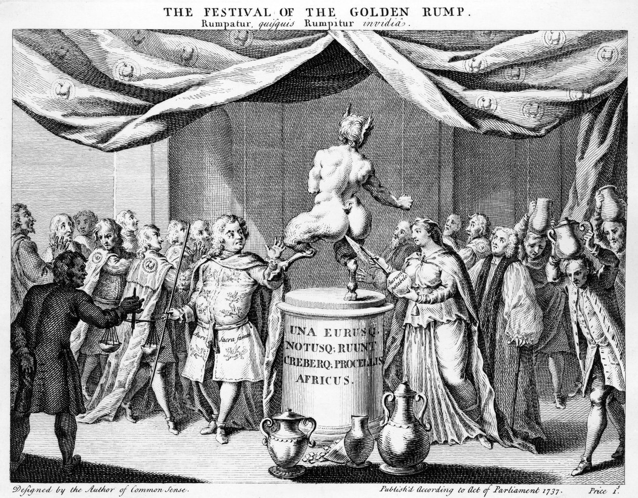 Festival des goldenen Rumpfes, 1737 von English School