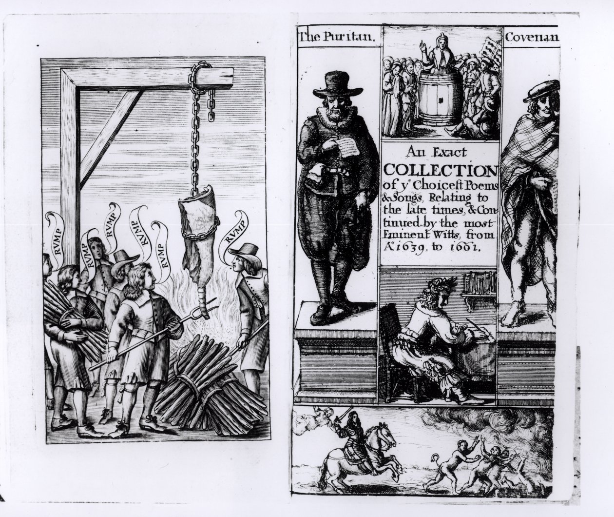 Frontispiz zu An Exact Collection of Choicest Poems and Songs from 1639-1661 von English School