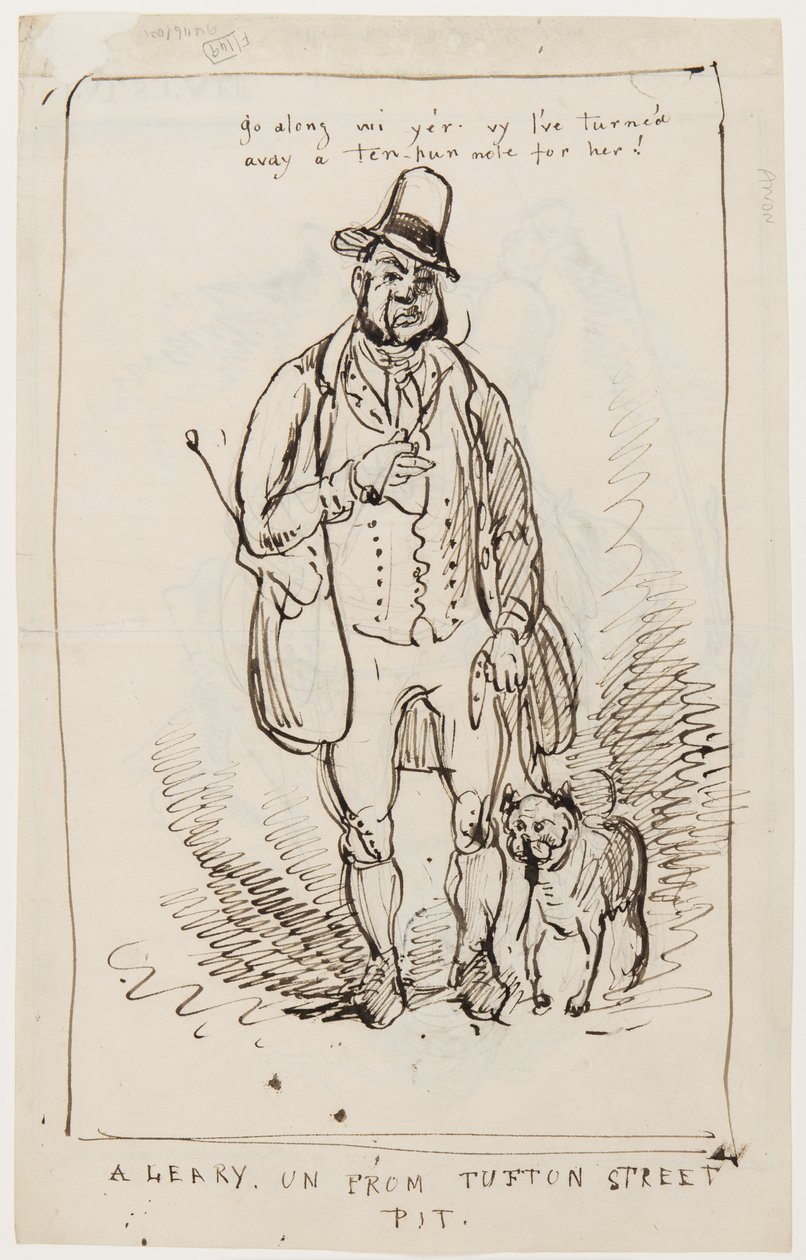 Geh weiter, warum ich habe einen Zehn-Pfund-Schein für sie abgelehnt! Ein Leary aus der Tufton Street Pit, ca. 1825 von English School