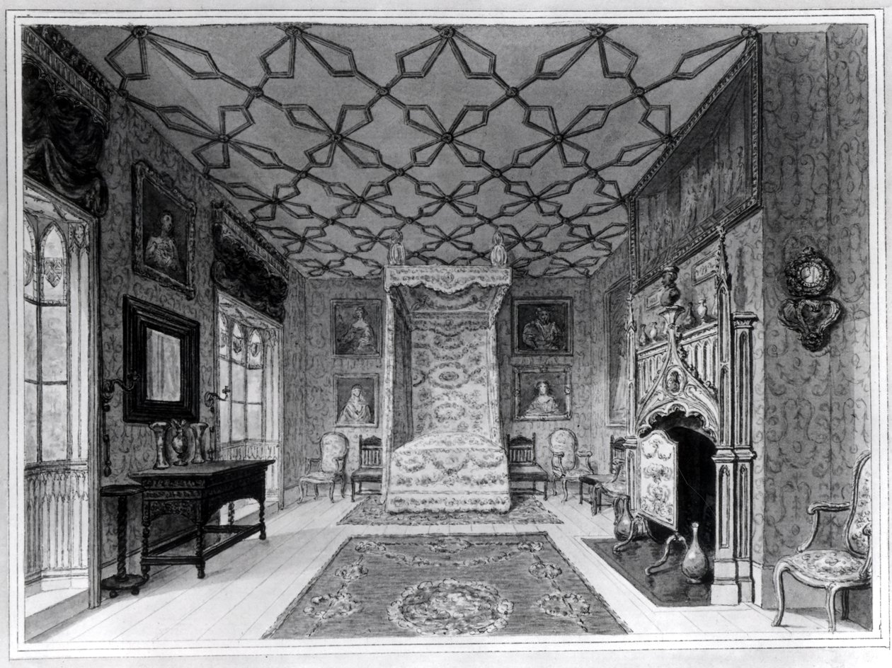 Großes Nordschlafzimmer von Strawberry Hill von English School