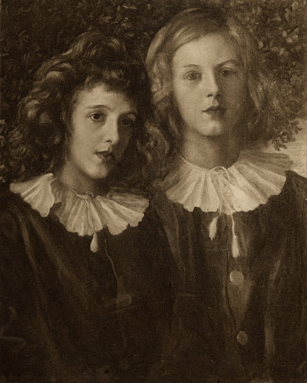 Hallam und Lionel Tennyson, Söhne von Alfred Lord Tennyson (1809-92) von English School