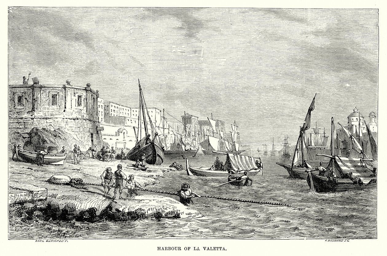 Hafen von La Valetta von English School