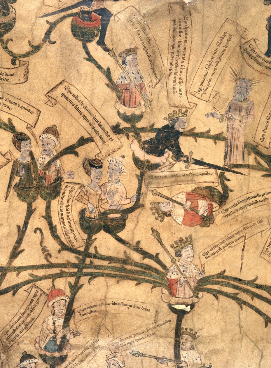Heinrich IV (1367-1413) schneidet den Stammbaum von English School