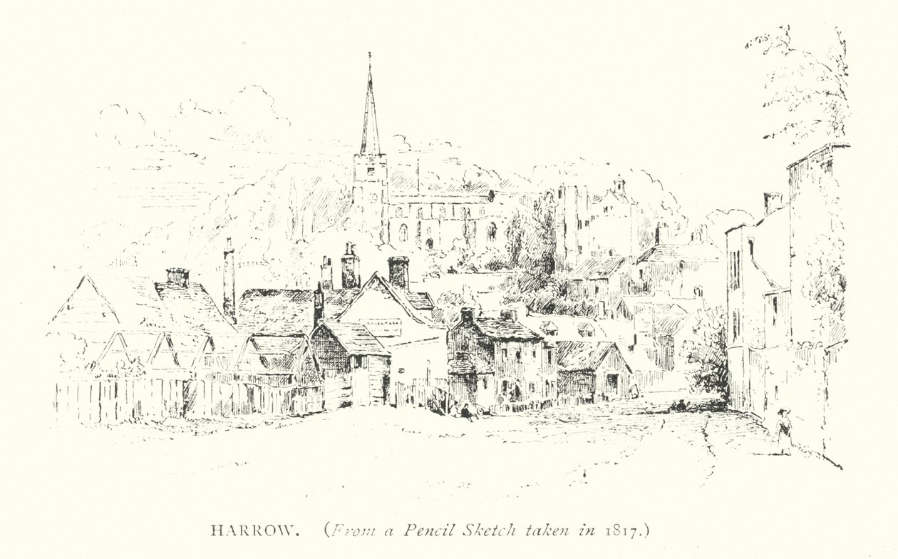 Harrow (Gravur) von English School