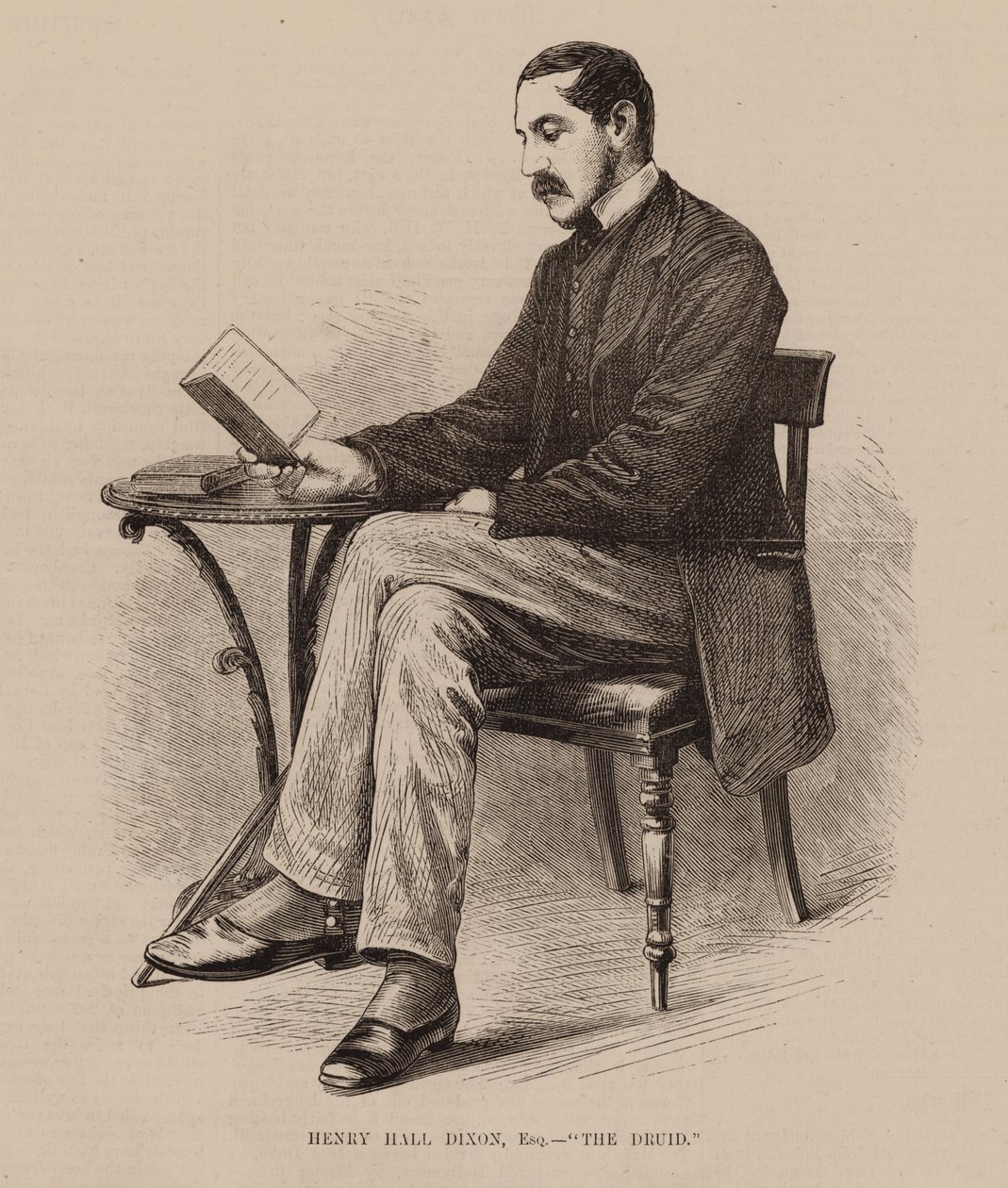 Henry Hall Dixon, Esq "Der Druide" (Gravur) von English School