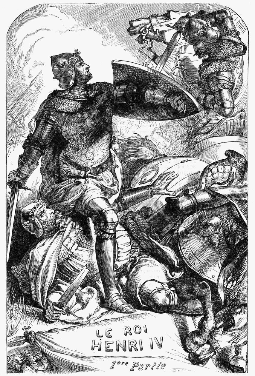 Henry IV (Henry IV) - Illustration in „Gesammelte Werke von William Shakespeare“ 1866 - Die Illustrationen und die allgemeine Form dieser Ausgabe sind von Cassell