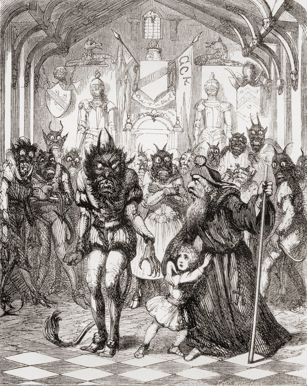 Illustration nach George Cruikshank für das Gedicht 