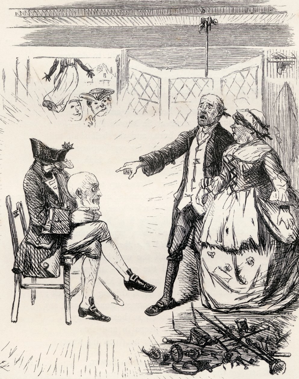 Illustration nach J. Leech für das Gedicht 