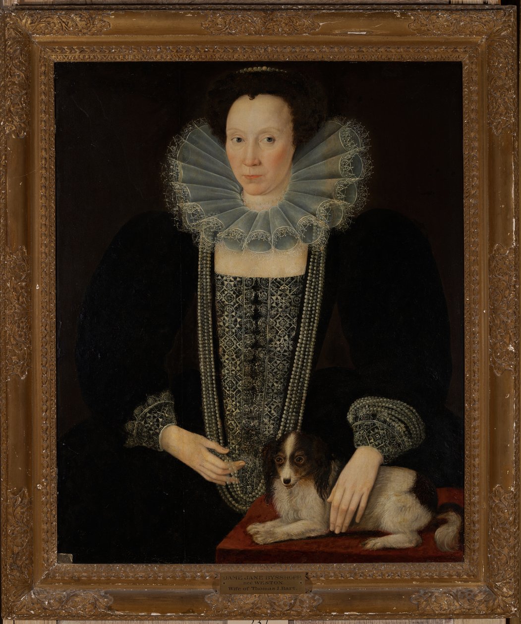 Jane Weston, zweite Ehefrau von Sir Thomas Bisshopp von English School