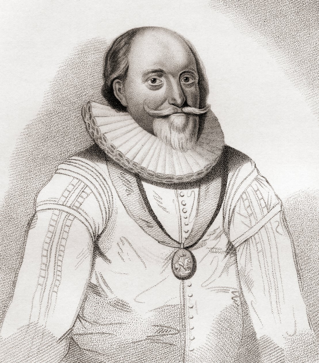 John Erskine, 2./19. Earl of Mar, ca. 1558-1634. Schottischer Politiker. Aus Iconographia Scotica oder Porträts berühmter Persönlichkeiten Schottlands, veröffentlicht 1797. von English School